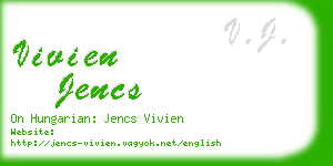 vivien jencs business card